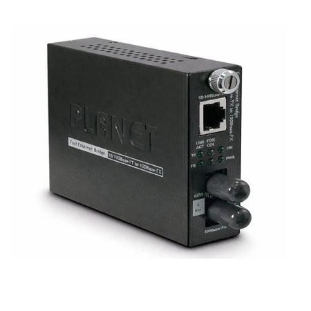 Planet FT-801 10/100Base-TX to 100Base-FX ST Multi Mode Media Converter 2km