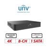 Uniview NVR301-08S3 8 Channel Network Video Recorder with 1 HDD Slot