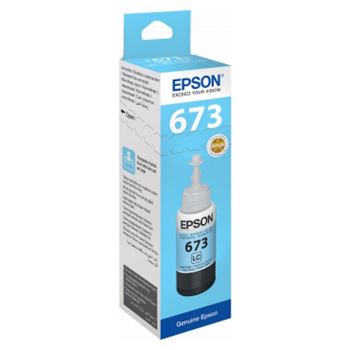 Epson 673 EcoTank Light Cyan Ink Bottle 70ml C13T67354A 1900 Photos