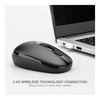 Rii RM700 2.4G Soft Click Wireless Mouse Black with Nano USB Receiver