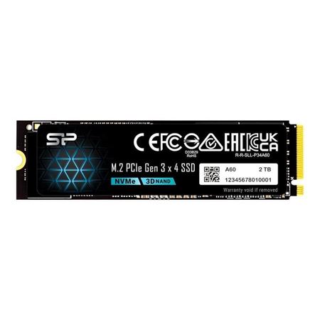 Silicon Power P34A60 2TB M.2 PCIe Gen 3x4 NVMe SSD