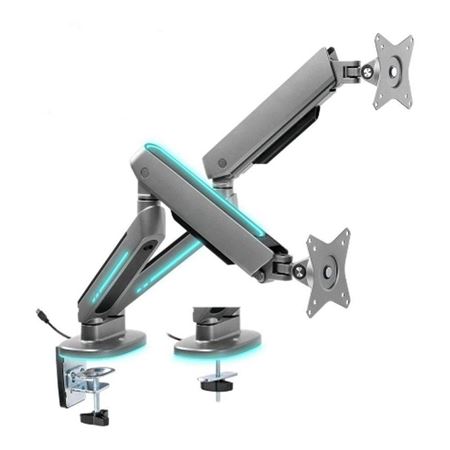Rogueware MA200+ Aerotilt Gaming Dual Monitor Arm with RGB and VESA Plate